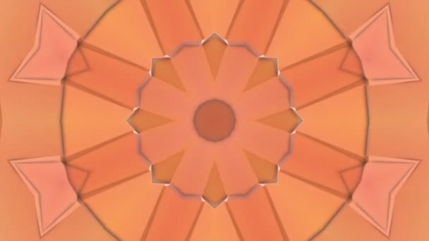 Abstract Three Dimensional Kaleidoscope Background Rendering — Stock Video