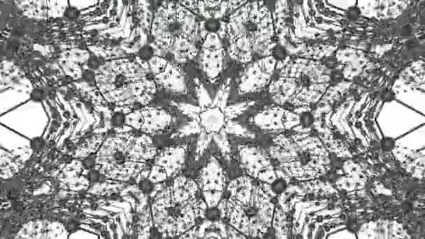 Abstrakter Dreidimensionaler Kaleidoskop Hintergrund Darstellung — Stockvideo