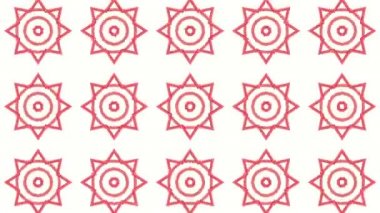 geometrik desenler kırmızı renk. arka plan. 3D render