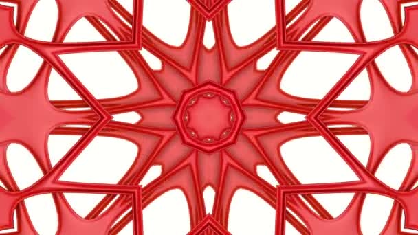 Geometriai Minták Piros Szín Absztrakt Háttér Leképezés — Stock videók