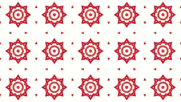 Geometrische Muster Roter Farbe Abstrakter Hintergrund Darstellung — Stockvideo