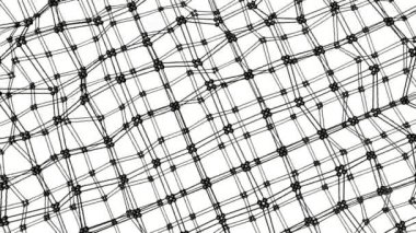 Soyut deforme ağ yapısı. arka plan. 3D render