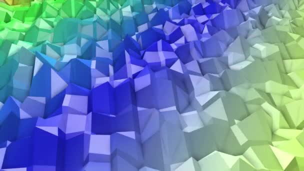 poly plan bas coloré se déforme lentement. fond abstrait. rendu 3D 