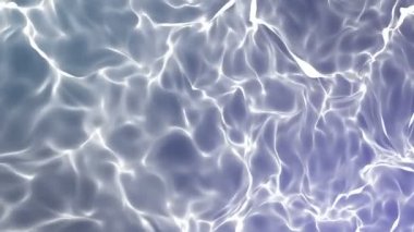 mavi bir arka plan beyaz dalga yüzeyinde. 3D render