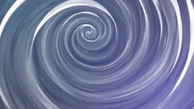 Beyaz soyut resim bir sarmal içine döner. 3D render