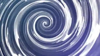 Beyaz soyut resim bir sarmal içine döner. 3D render