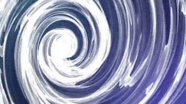Beyaz soyut resim bir sarmal içine döner. 3D render