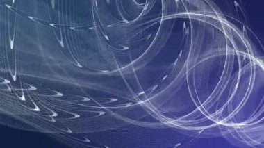 yavaş hareket bir mavi arka planı beyaz soyut resim. 3D render