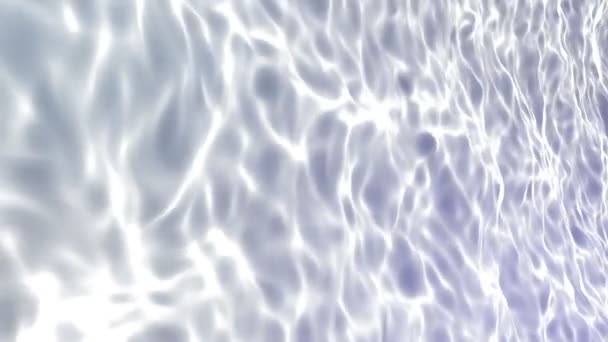 White Wave Surface Blue Background Rendering — Stock Video