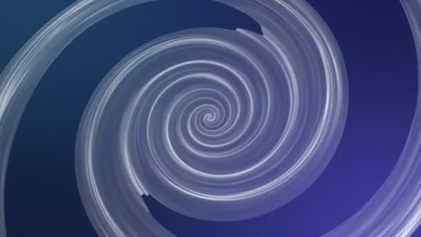 Figura Astratta Bianca Gira Una Spirale Rendering — Video Stock