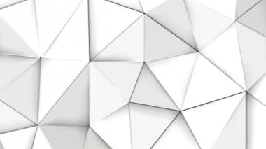 Beyaz vinçlerin üç boyutlu arka plan. Düşük poli soyutlama. 3D render