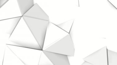 Beyaz vinçlerin üç boyutlu arka plan. Düşük poli soyutlama. 3D render