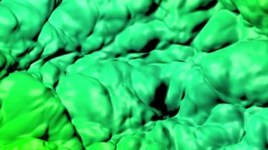 vinçlerin dalgalı yeşil yüzey. arka plan. 3D render