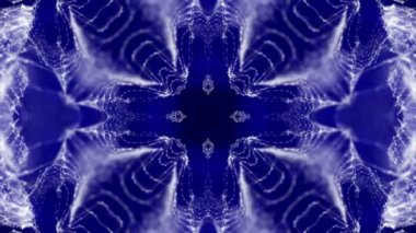 ışık mavi parlaklık tarafından yayılan parçacıklar hareket soyut bir desen. 3D render