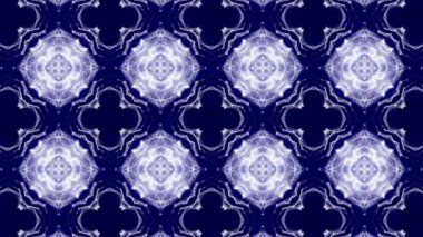 ışık mavi parlaklık tarafından yayılan parçacıklar hareket soyut bir desen. 3D render