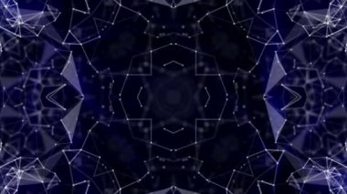 ışık mavi parlaklık tarafından yayılan parçacıklar hareket soyut bir desen. 3D render