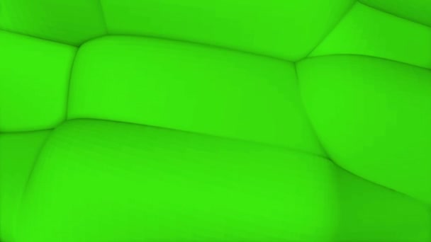 Hinchazón Ondulante Superficie Verde Fondo Abstracto Renderizado — Vídeo de stock