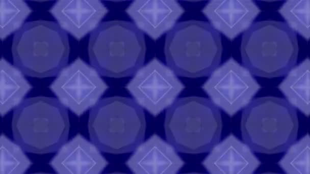 由蓝色辉光发出的光移动粒子的抽象模式 — 图库视频影像