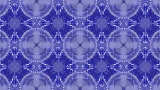 Motif Abstrait Particules Lumineuses Mouvement Émises Par Une Lueur Bleue — Video