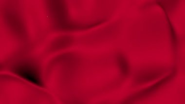 parlak kırmızı yüzey sallayarak. Soyut dalga geçmiş. 3D render