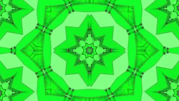 Abstrakter Dreidimensionaler Kaleidoskop Hintergrund Darstellung — Stockvideo