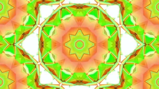 Abstrakter Dreidimensionaler Kaleidoskop Hintergrund Darstellung — Stockvideo