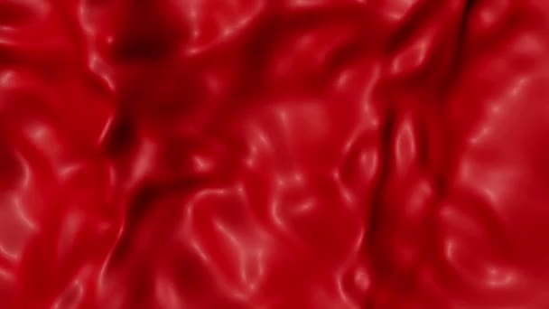 surface rouge brillant ondulant. Fond d'onde abstrait. rendu 3D 