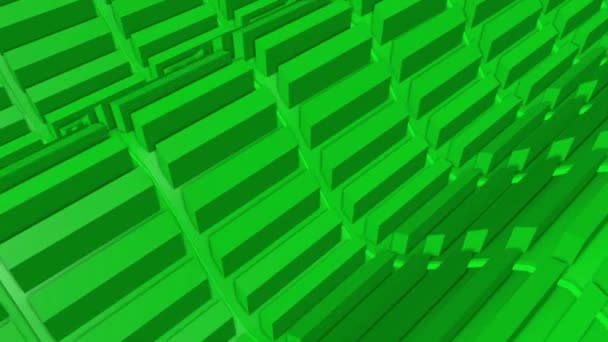 plan de volume vert se déplace par vagues. fond. rendu 3D 