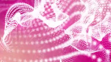 animasyonlu beyaz parlak parçacıklar. arka plan. 3D render