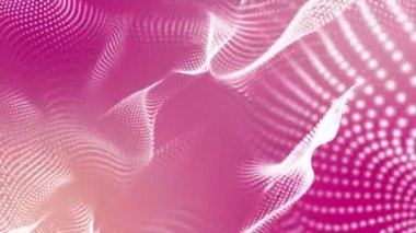 animasyonlu beyaz parlak parçacıklar. arka plan. 3D render