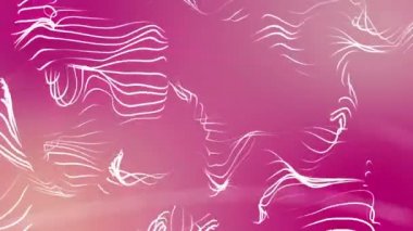 Beyaz fosforlu şeritler animasyon. arka plan. 3D render