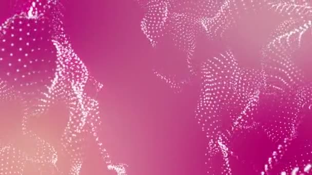 particules lumineuses blanches animées. fond abstrait. rendu 3D 