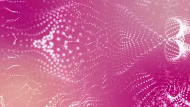 particules lumineuses blanches animées. fond abstrait. rendu 3D 