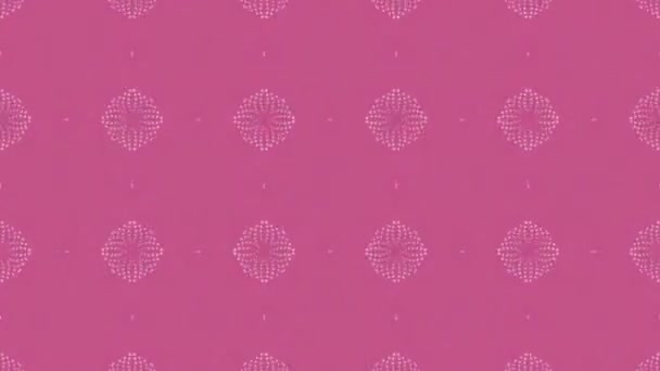 パーティクル アニメーション フライ ピンク レンダリング 明るい グラフィック アート デザイン コンセプト — ストック動画