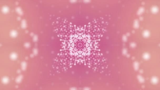 Σωματίδια Animation Μύγα Κίνηση Φόντο Σκηνικό Χώρο Ροζ Κύμα Rendering — Αρχείο Βίντεο