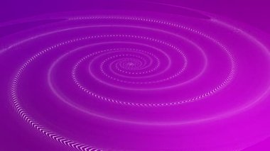 Mor bir arka plan üzerinde yavaşça Soyut Beyaz şekli. 3D render