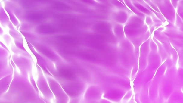 Abstrakter Dreidimensionaler Hintergrund Mit Violetten Wellen Darstellung — Stockvideo