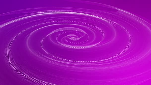 Forma Blanca Abstracta Moviéndose Lentamente Sobre Fondo Púrpura Renderizado — Vídeo de stock