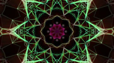 Soyut kaleydoskop arka plan. geometrik figürler. 3D render