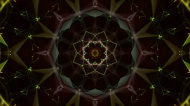Soyut kaleydoskop arka plan. geometrik figürler. 3D render