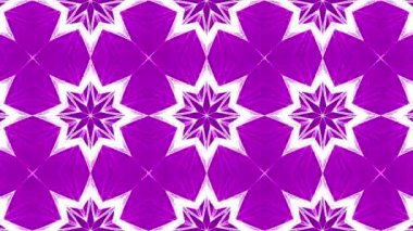 Soyut Mor çiçek dürbünü arka plan. geometrik figürler. 3D render