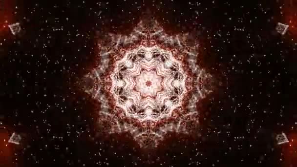 Abstrakter Kaleidoskop Hintergrund Geometrische Figuren Darstellung — Stockvideo