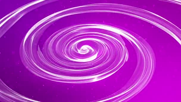 Forma Blanca Abstracta Moviéndose Lentamente Sobre Fondo Púrpura Renderizado — Vídeos de Stock