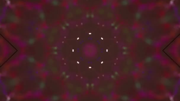 Absztrakt Háttér Kaleidoszkóp Geometriai Alakzatok Leképezés — Stock videók