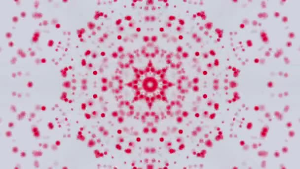 Fond Kaléidoscope Abstrait Figures Géométriques Rendu — Video