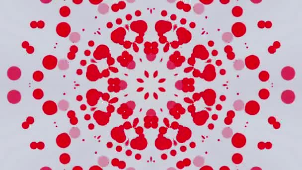 Abstraktní Pozadí Kaleidoskop Geometrické Obrazce Vykreslování — Stock video
