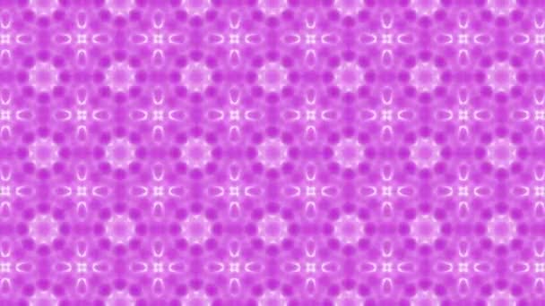 抽象的な紫万華鏡背景 幾何学的図形 レンダリング — ストック動画