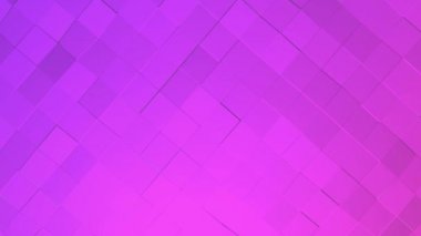 Mor düşük poli arka plan. Soyut animasyon. 3D render