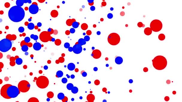 빨간색과 파란색 배경에 라운드 애니메이션입니다 렌더링 — 비디오