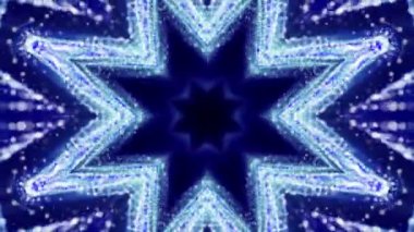 Parçacıklar bir siyah arka plan üzerinde uçan animasyonlu arka plan soyut. 3D render.